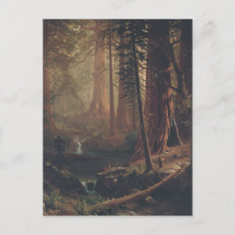 Carte Postale Albert Bierstadt Arbres séquoias géants de Califor