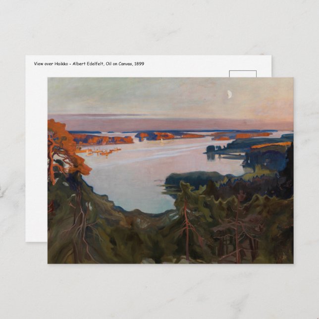 Carte Postale Albert Edelfeel - Vue sur Haikko (Devant / Derrière)