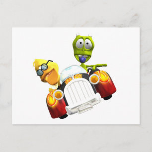Carte Postale Albie et Frank Hot Roddin'