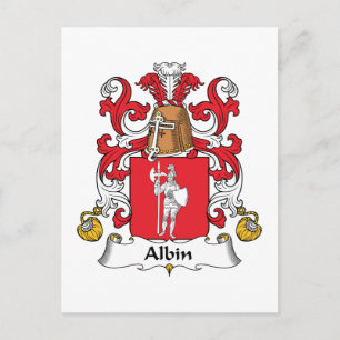 Carte Postale Albin Family Crest