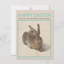 Carte postale Albrecht Dürer 1502 HARE Pâques