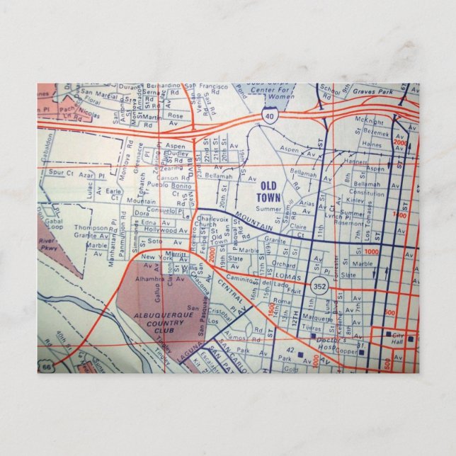 Carte postale ALBUQUERQUE, Carte Vintage NM (Devant)