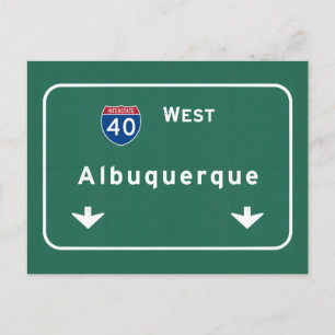 Carte Postale Albuquerque New Mexico nm Interstate Highway :