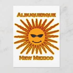 Carte Postale Albuquerque New Mexico USA Sun Logo
