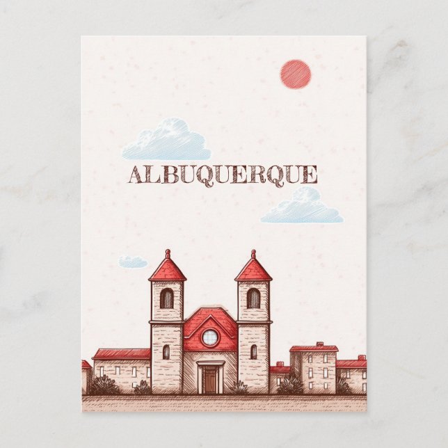 Carte postale Albuquerque Nouveau-Mexique (Devant)