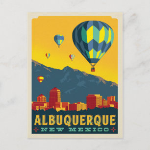 Carte Postale Albuquerque, Nouveau-Mexique   Ballons à air chaud