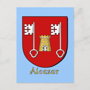Carte Postale Alcazar Famille Bouclier héraldique