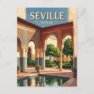 Carte Postale Alcázar royal de Séville Espagne