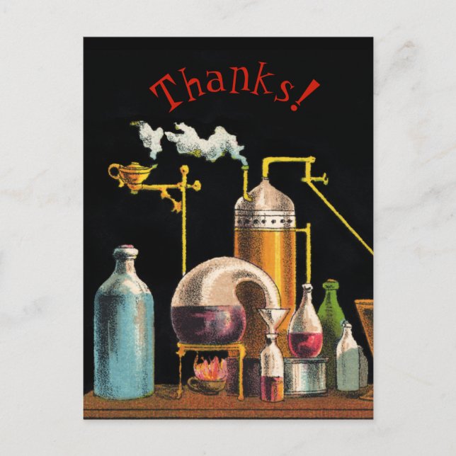 Carte postale Alchimiste Mad Scientist (Devant)