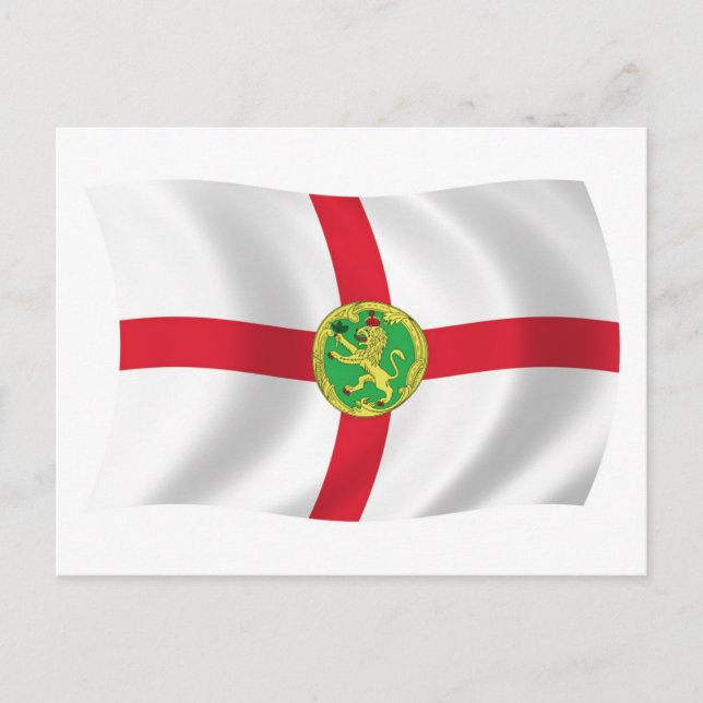 Carte postale Alderney Flag (Devant)
