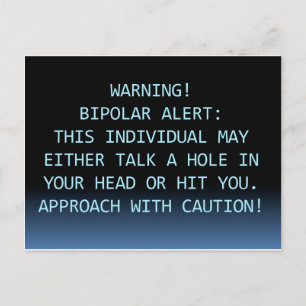 CARTE POSTALE ALERTE BIPOLAIRE