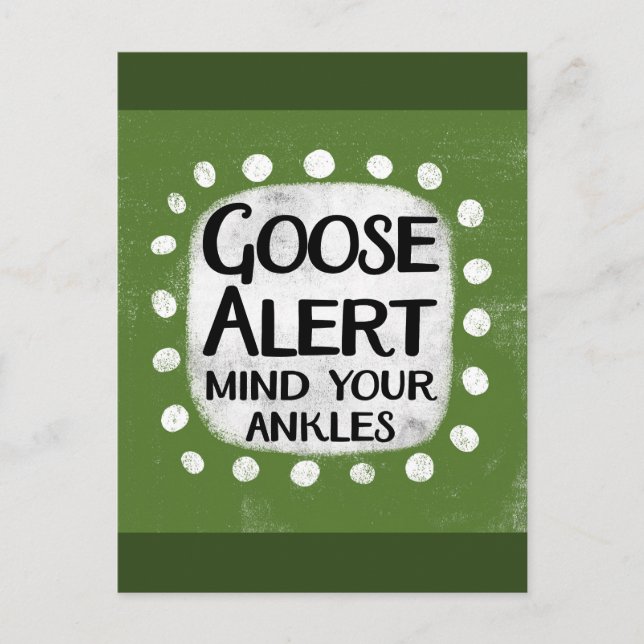 Carte postale Alerte Goose (Devant)