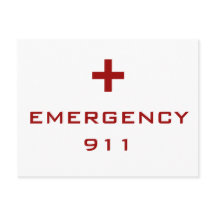 Alerte Médicale d'urgence blanche