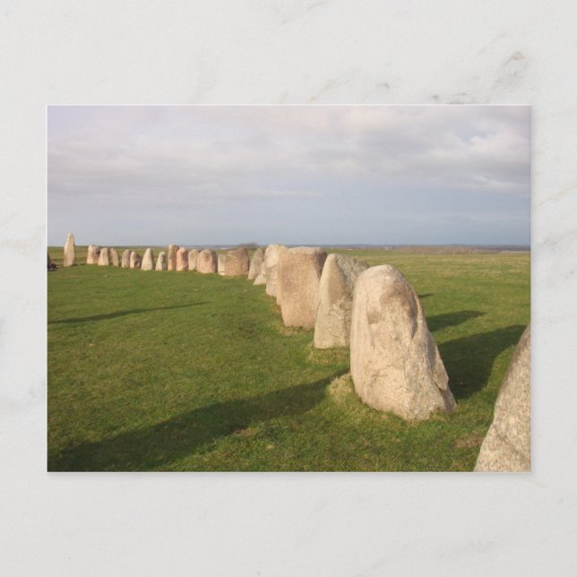 Carte Postale Ales Stenar ~ Suède (Devant)