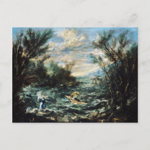 Carte Postale Alessandro Magnasco Christ à la mer de Galilée