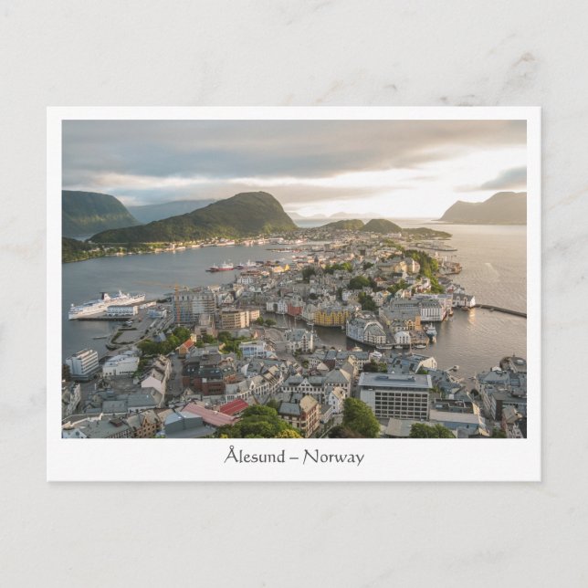 Carte Postale Alesund Norvège (Devant)