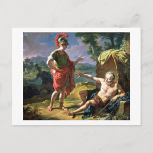 Carte Postale Alexander and Diogenes, 1818 (oil on canvas)
