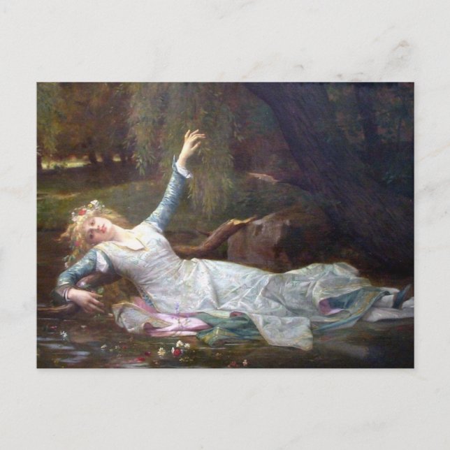 Carte Postale Alexandre Cabanel - Ophélie (Devant)