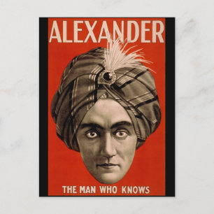 Carte Postale Alexandre l'homme qui connaît la Magie