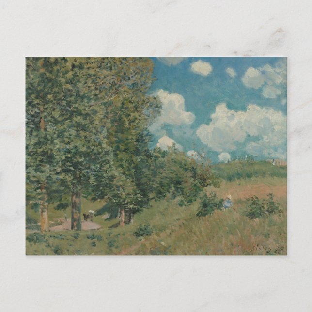Carte Postale Alfred Sisley - La route de Versailles (Devant)