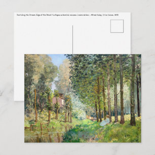 Carte Postale Alfred Sisley - Reposez le long du ruisseau