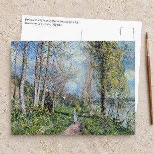 Carte Postale Alfred Sisley - Rives de la Seine à By
