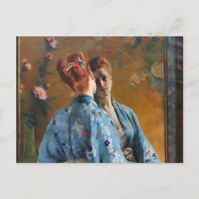 Carte Postale Alfred Stevens Le Parisien Japonais (Devant)