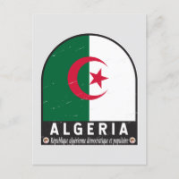 Algérie - Emblème du drapeau Vintage