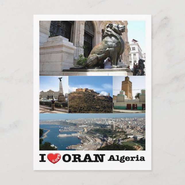 Carte Postale Algérie - Orano - I Love - (Devant)