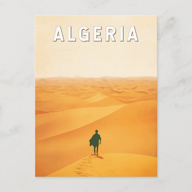 Carte Postale Algérie Travel Art Vintage (Devant)