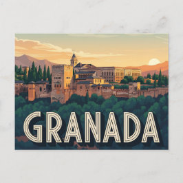 Carte Postale Alhambra Grenade Espagne Voyage