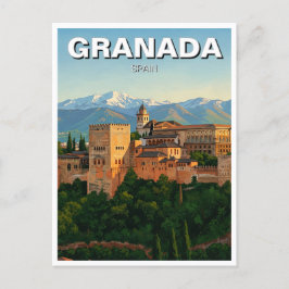 Carte Postale Alhambra Grenade Espagne Voyage