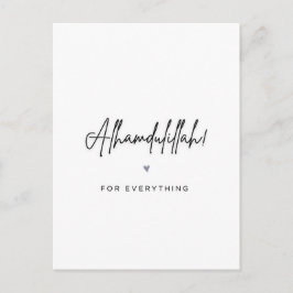 Carte Postale Alhamdulillah pour tout