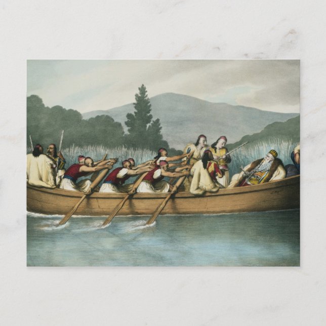 Carte Postale Ali Pasha (1741-1822) de Janina, chasse sur le lac (Devant)