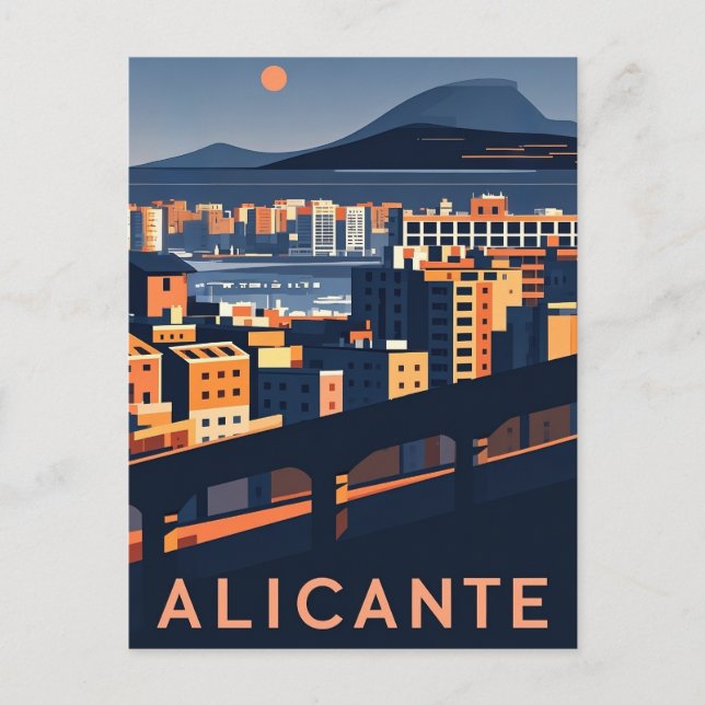 Carte Postale Alicante Espagne (Devant)