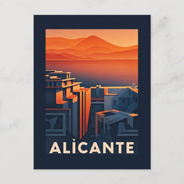 Carte Postale Alicante Espagne (Devant)