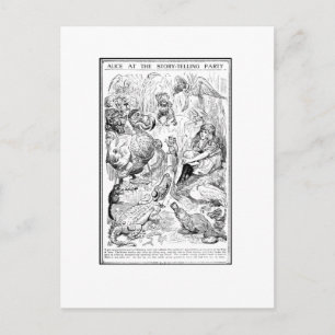 Carte Postale Alice à la soirée de contes