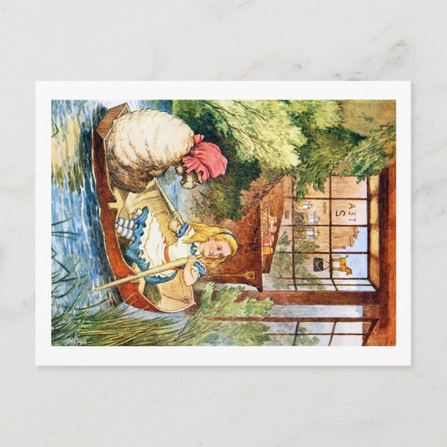 Carte Postale Alice a observé en tant que dame âgée transformée (Devant)