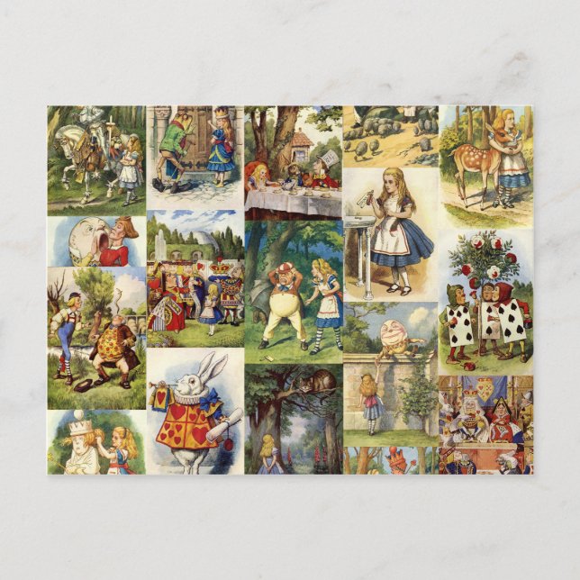 Carte Postale alice au pays des merveilles (Devant)