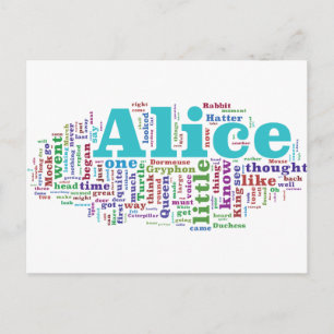 Carte Postale Alice au pays des merveilles