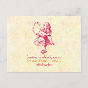 Carte Postale Alice au pays des merveilles