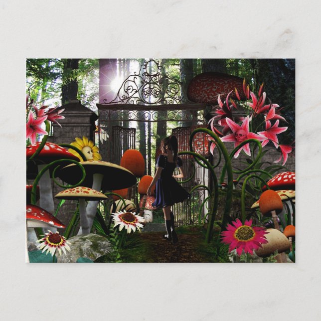 Carte Postale Alice au pays des merveilles (Devant)