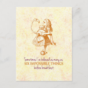 Carte Postale Alice au pays des merveilles