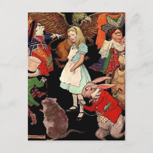 Carte Postale Alice au pays des merveilles