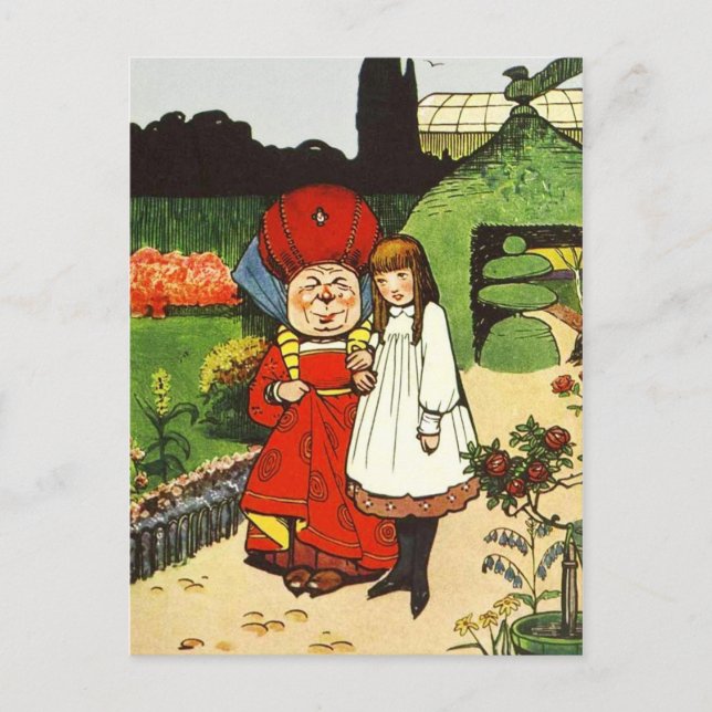 Carte Postale Alice au pays des merveilles : Alice et la duchess (Devant)