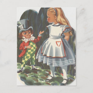 Carte Postale Alice au pays des merveilles et la haine folle
