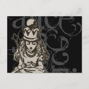 Carte Postale Alice Au Pays Des Merveilles Queen Alice Grunge (S