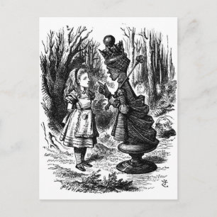 Carte Postale Alice au pays des merveilles rencontre Red Queen C