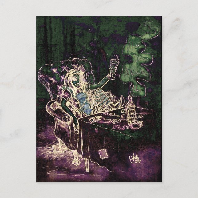Carte Postale Alice Boit Absinthe Now (négatif) (Devant)