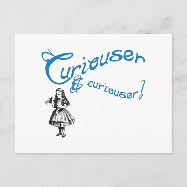 Carte Postale Alice Citation avec image (Devant)